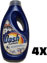 4x DASH Platinum - frisheid van katoen 18 wasbeurten- 810ml - Met Lenor - 4x18 wasbeurten