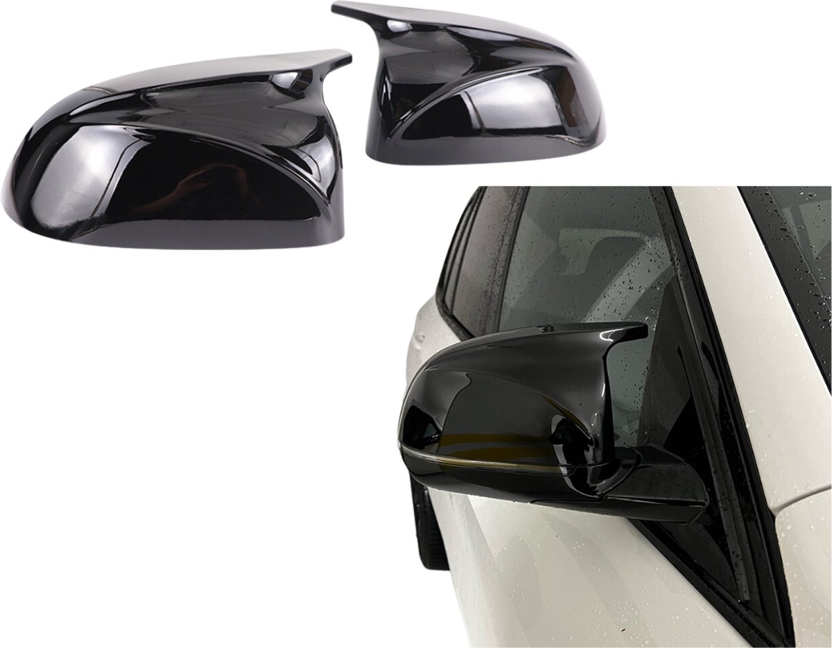 Spiegelkappen compatibel met BMW X3, X4, X5, X6, X7 Series (G-Series) Mirror Caps Glans Zwart