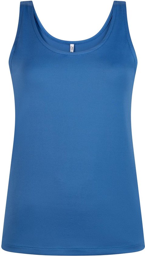 Zoso Top Kim Luxury Basic Top 242 1010 Strong Blue Dames Maat - 3XL