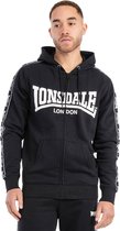 Sweat-shirt Lonsdale London Lympstone Homme – Coupe Standard, Noir, Logo Brodé, Confortable Et Polyvalent