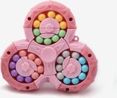 Cliste Jouets cube rotatif 2 en 1 Fidget Spinner Magic Bean - 1 pièce - Jouets sensoriel - Jouets de bain - Jouet de puzzle portable pour entraînement cérébral - Nouveau - Enfants