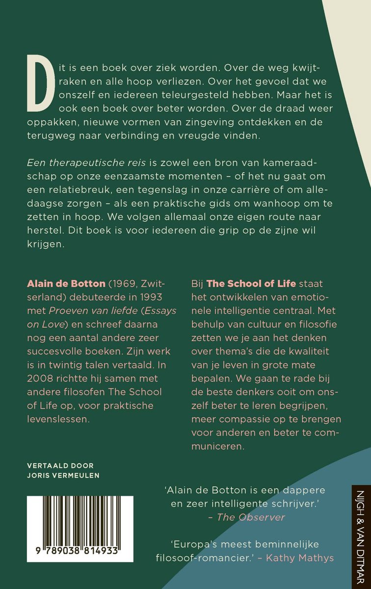 Achterkant van het boek met tekst en ISBN-barcode.