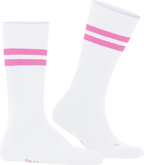 FALKE Dynamic unisex sokken - wit met roze - Maat: 42-43