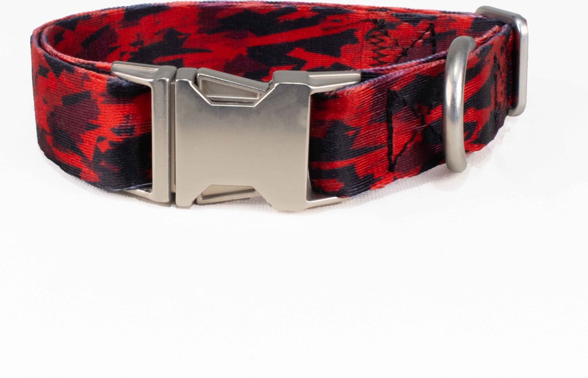 Luxe Halsband voor Honden-Metaal-Verstelbaar- 26 Cm-40 Cm x 2 Cm-D21