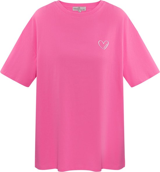 T-shirt mon cheri - nieuwe collectie - lente/zomer - dames - fuchsia - maat L