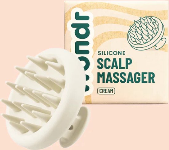 WONDR Masseur de cuir chevelu en silicone - Stimule la croissance des cheveux - Démêle pendant le lavage - Relaxant