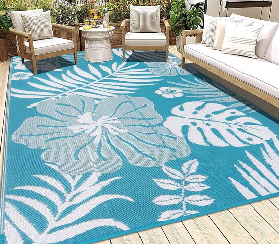 Outdoortapijt Grootformaat 180x270 Cm – Omkeerbaar, Waterdicht & UV-bestendig | Voor Tuin, Terras, Strand En Picknick