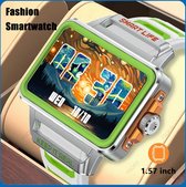 Mode Persoonlijkheid Smart Watch 1.57-Inch HD Groot Scherm 24H Continue Hartslag Slaap Monitor Spel Waterdichte Sport Smartwatch