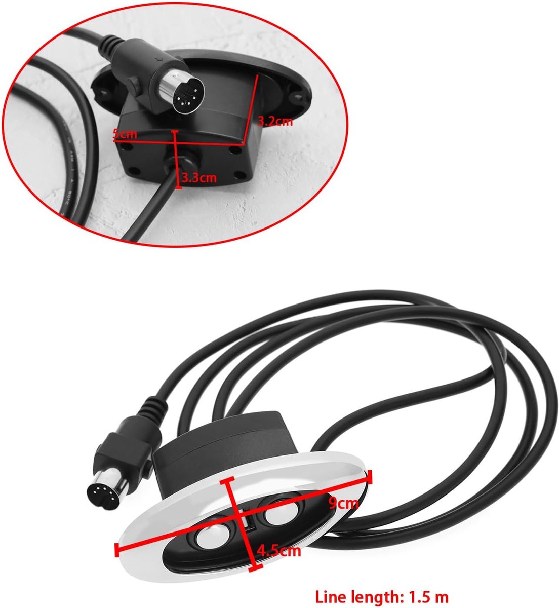 Cryfokt Télécommande à Main Avec 6 Boutons Commande Manuelle Fauteuil