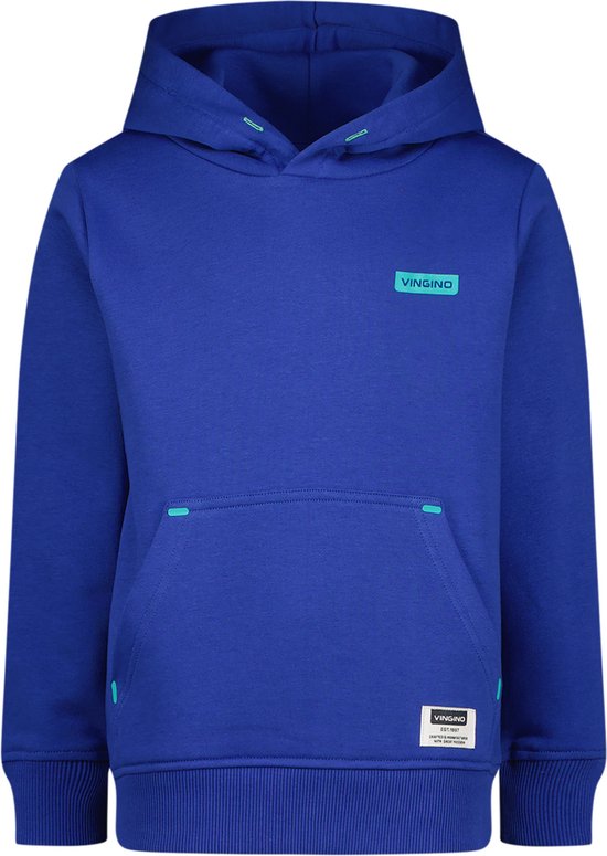 Vingino Sweater Basic-hoody Jongens Trui - Web blue - Maat 152