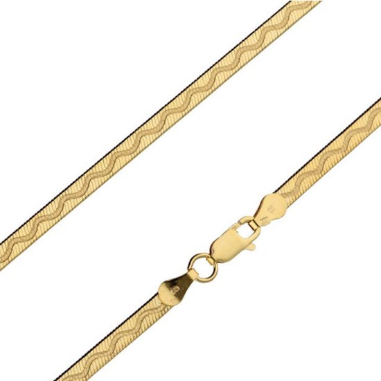Goud Plat Armband - Goud Armband Dames - Verguld Armband Dames - Amona Jewelry