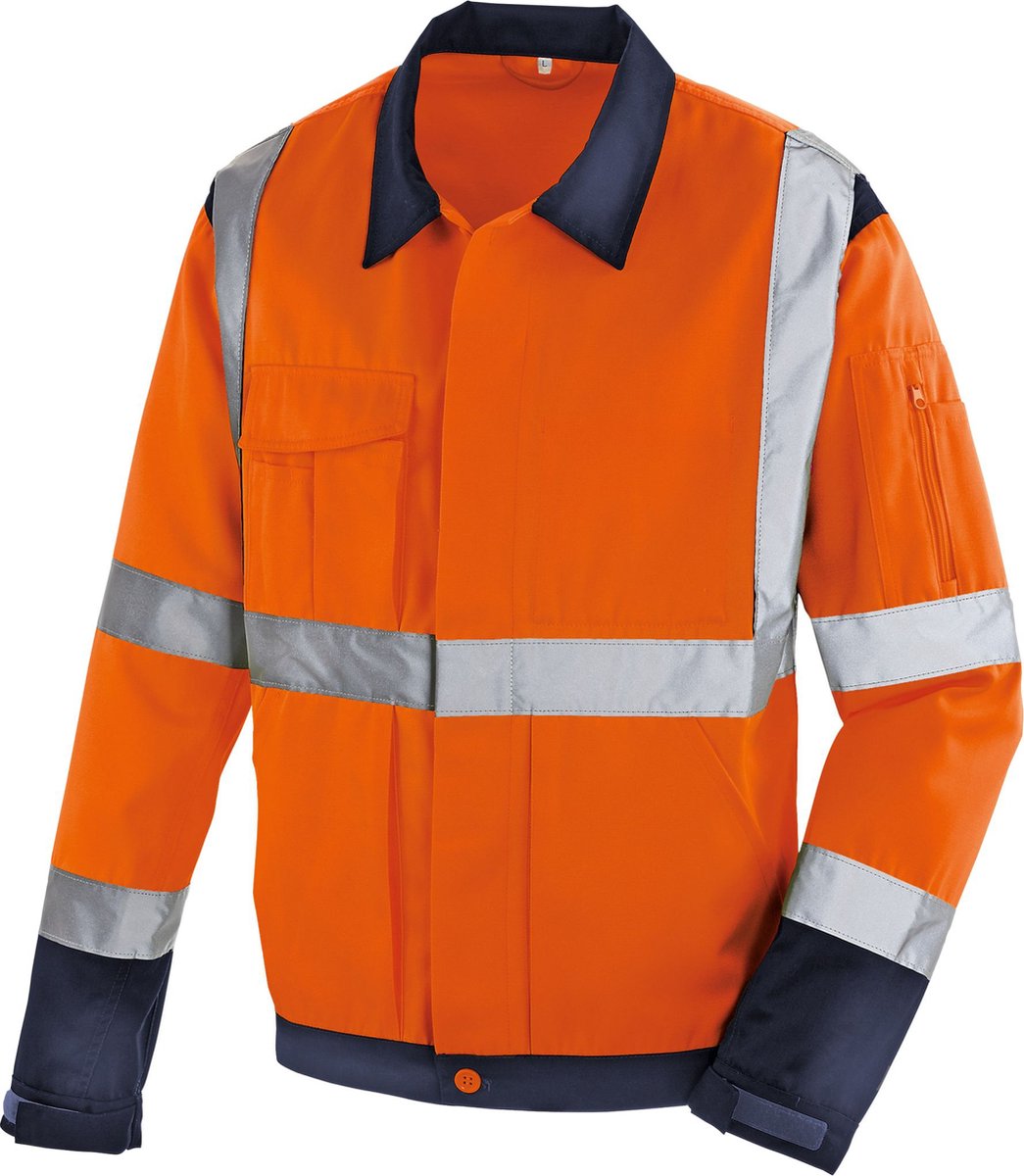 teXXor Warnschutz-Jacke Davenport Leuchtorange/Navy-L