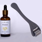 Aurgan rozemarijnolie serum + dermaroller haarverzorging set - haargroei - anti-haaruitval - rosemary oil