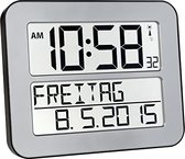 Timeline Max Digitale radioklok, kunststof (zilver met batterijen)