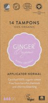 Ginger Organic Tampons - Organisch Katoen - Normaal - Comfortabel - Biologisch afbreekbaar - Gecertificeerd