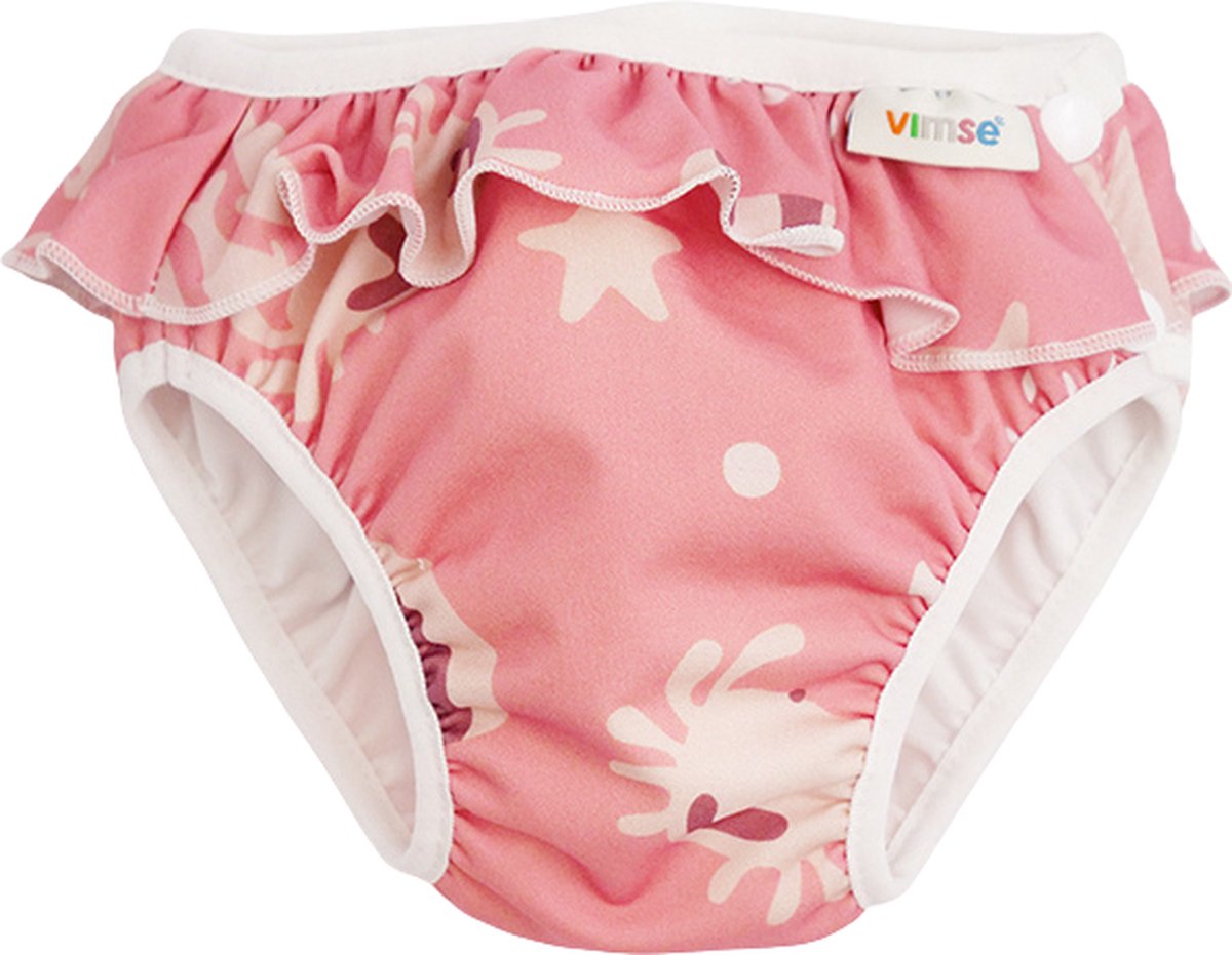 Goedkoopste Vimse Roesjes Swim Diaper Pink Whale - SL | Eco-Friendly - Baby Swimming Option - Oeko-Tex Certified