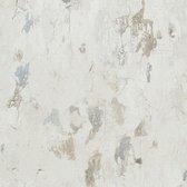 Steen tegel behang Profhome 379544-GU vliesbehang licht gestructureerd in steen look mat grijs wit 5,33 m2