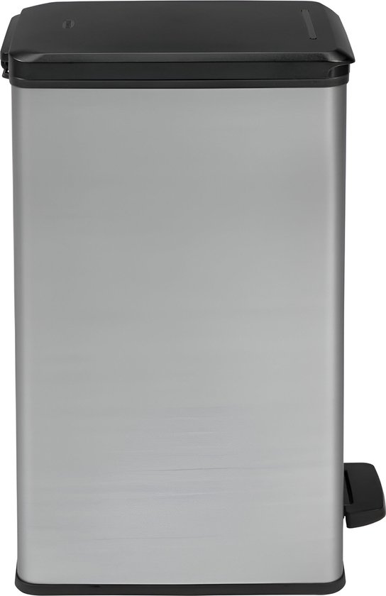 Curver Decobin Poubelle à Pédale - 50L - Metallic | Leen Bakker