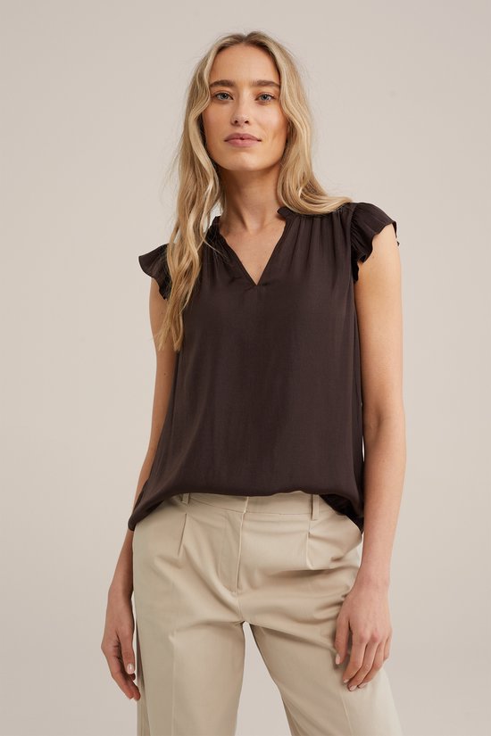 WE Fashion Dames blouse met ruches