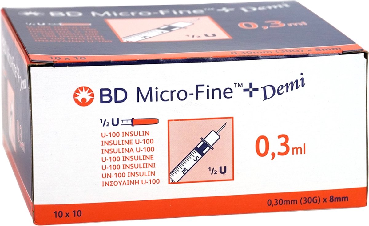 Goedkoopste Bd Microfine Ins.sp.demi 0,3ml 30g 8mm 100 324826