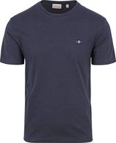 Gant - T-shirt Shield Logo Navy - Heren - Maat 3XL - Regular-fit