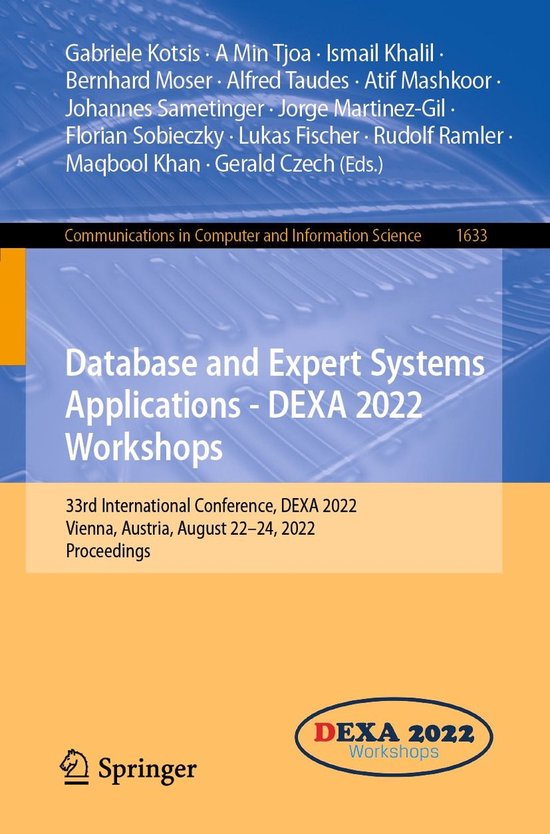 Springer Nature Proceedings Computer Science - Database and  ... - cover