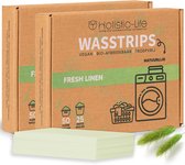 Wasmiddeldoekjes - Fresh Linen Wasstrips 100 Wasbeurten Incl. Wasverzachter – Wasmiddel Wasdoekjes – Vegan – Zero Waste