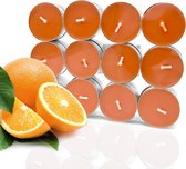 Geur theelichtjes , Sinaasappel , 24 stuks
