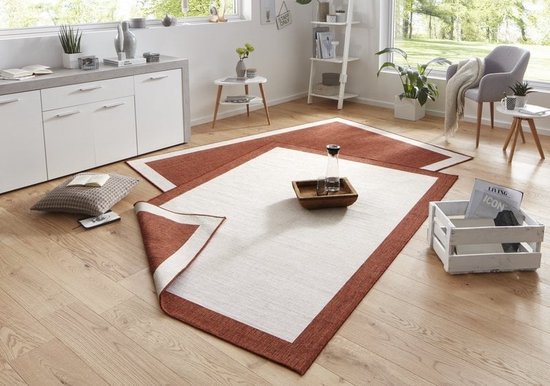 bougari Binnen en buiten tapijt Match crème, 80x200 cm