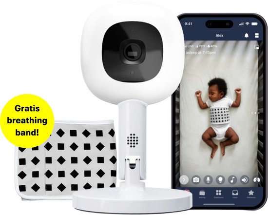 Nanit Pro camera babyfoon met app en Flex Stand