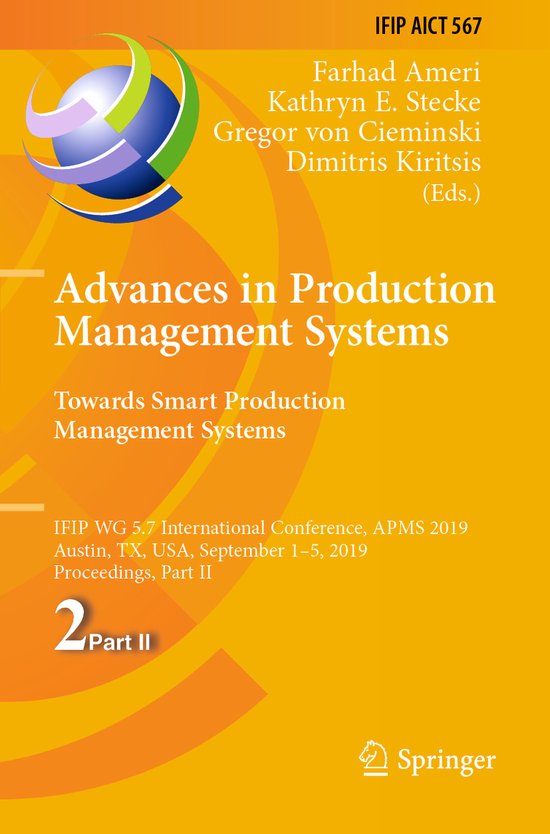 Advances in Production Management Systems Towards Smart Prod ... - cover