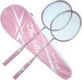 Opbergtas roze voor badminton racket