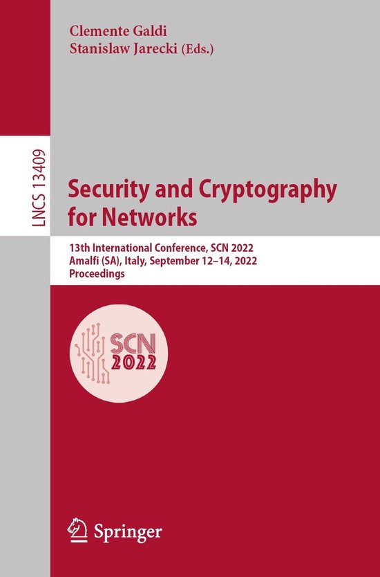 Lecture Notes in Computer Science 13409 - Security and Crypt ... - cover