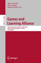 Lecture Notes in Computer Science 11385 - Games and Learning Alliance