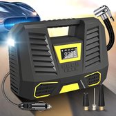 Luchtcompressor Banden - Draagbare Elektrische Bandenpomp Auto - Elektrische Fietspomp 150 PSI - Auto Fiets Motor - Geel