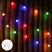J-Pro Blurry 100 Color Lichtsnoer Buiten op Netstroom - Tuinverlichting LED - Buiten Lichtslinger - 100 LEDs Tuinverlichting Met Stekker - 15+2m - ø2,5cm