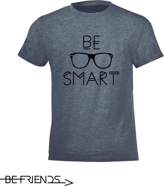 T-shirt Be Friends - Be Smart - Homme - Denim - Taille L