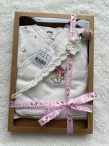Nature - Baby 5-delige Newborn kledingset meisjes - Fopspeenkoord cadeau - Newborn set - Babykleding - Babyshower cadeau - Kraamcadeau