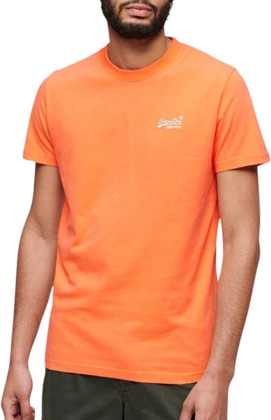 Superdry T-shirt Essential Logo Emb Tee M1011245a Sunburst Coral Taille Homme - L