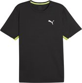 T-shirt de sport PUMA RUN FAVORITE VELOCITY TEE pour hommes - PUMA Black-Lime Pow