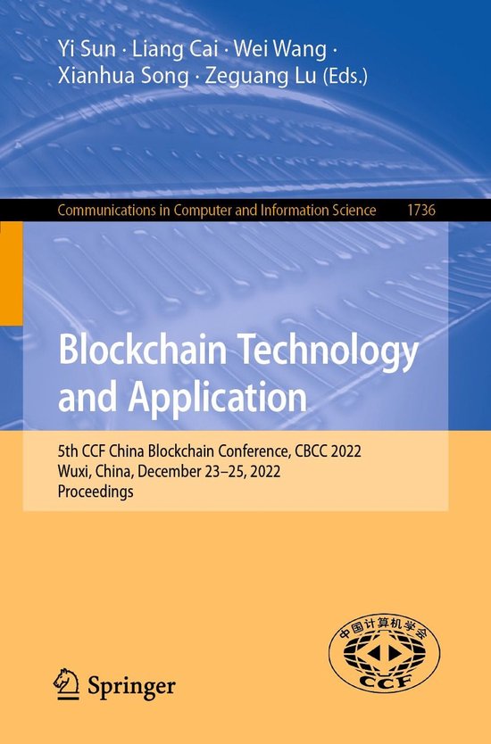 Springer Nature Proceedings Computer Science - Blockchain Te ... - cover