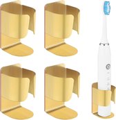 Tandenborstelhouder houder voor elektrische tandenborstel, 304 roestvrij staal, wandmonteerbaar, zelfklevende opbergstandaard voor elektrische tandenborstel, tandpasta, gezichtsreiniger