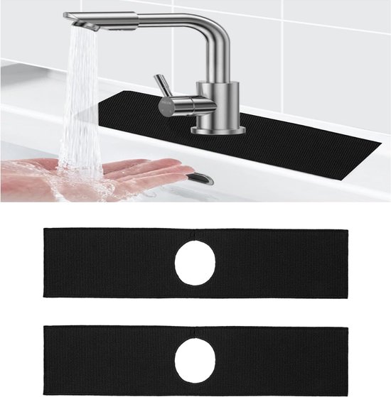 Dunkwckore Absorberend afdruiprekmat, 60 x 40 cm, gootsteenmat, koffiemachinemat, super absorberend, koffiezetapparaat, antislip mat voor koffiebar, morsen (donkergrijs