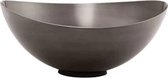 Blomus Ondea bowl 24.5x23.5cm H10.5cm burned metal