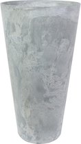 Artstone - Vaas Claire - 28x49 - Grijs - Bloempot voor binnen en buiten - Milieuvriendelijk - Sterk en licht - Met drainagesysteem