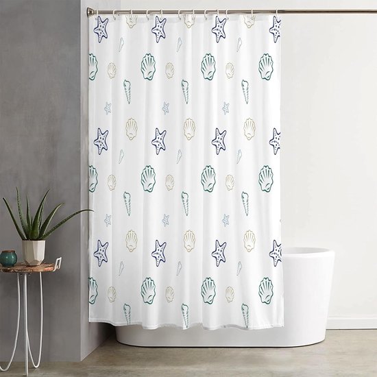 Lindong Basic douchegordijn 240 x 200 cm waterafstotend