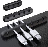 DiverseGoods 3-Pack Kabelhouder Clips, kabelmanagement koord organizer zelfklevend voor USB-oplaadkabel netsnoer muis kabel draad pc kantoor thuis