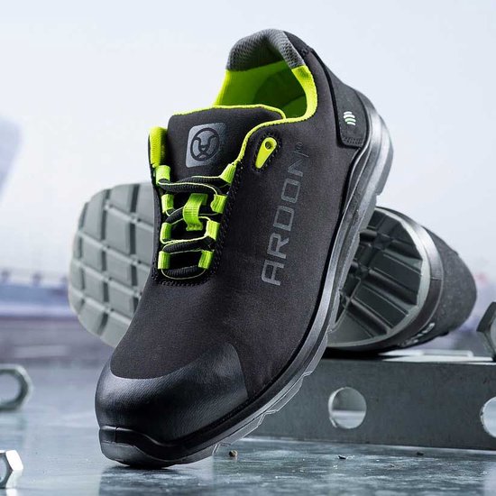Veiligheidsschoenen Ardon Softex Low S1P-Zwart/Geel-45
