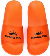 Slippers koning pils oranje 41