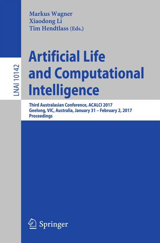 Artificial Life and Computational Intelligence - cover